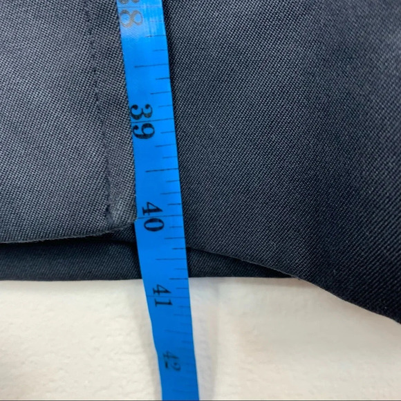 Burberry London Trench Coat Blue Navy Check Plaid Button Front Women's Size 6 - Picture 15 of 16